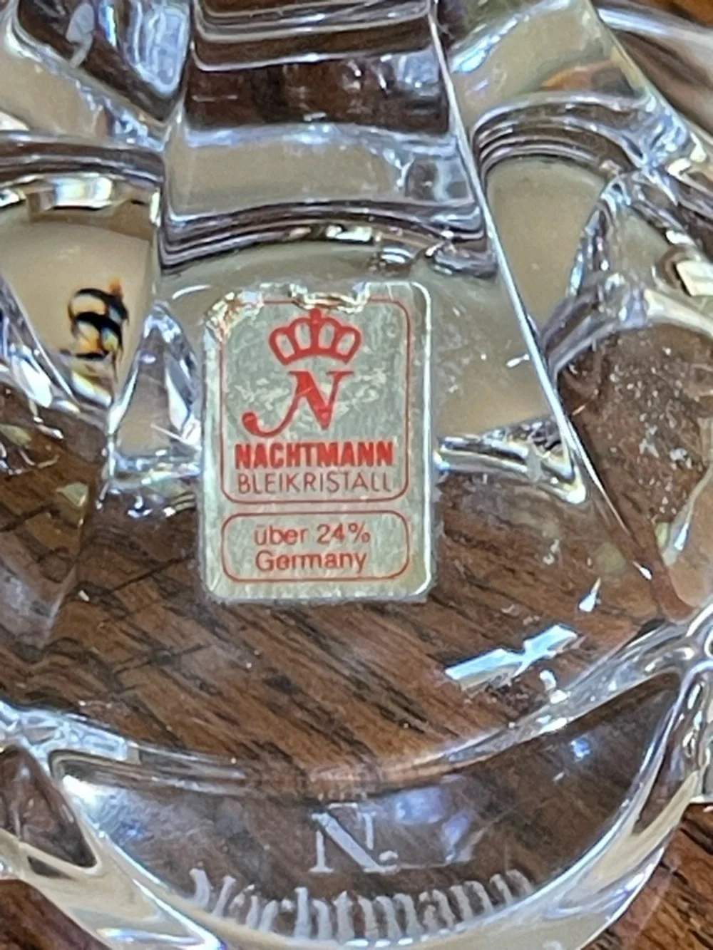 Nachtmann Crystal Petal Candle Holder Made In Germany Candlestick Holder Vintage